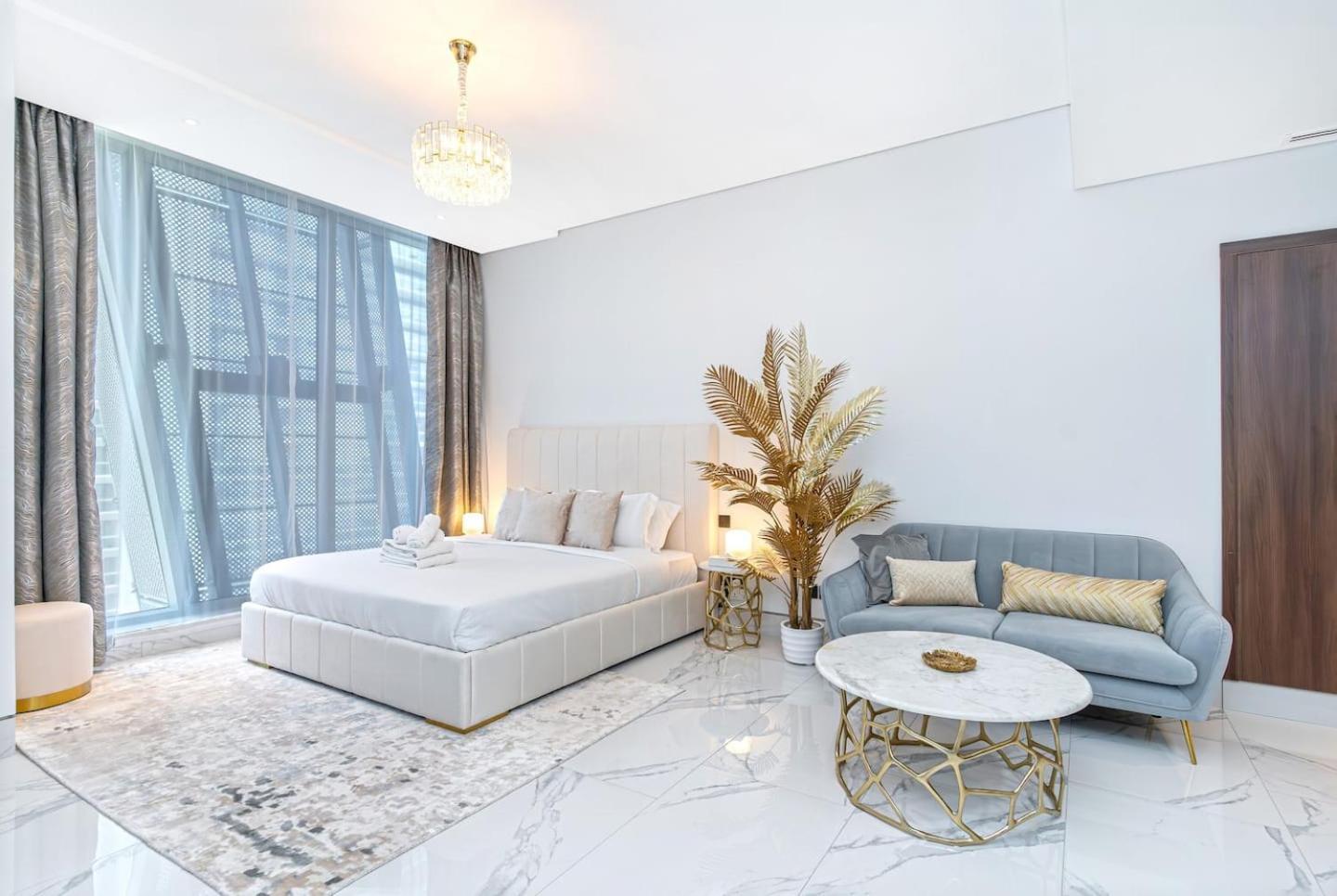 Futuristic Studio13 Min Walk To Burj Khalifa * Dubai