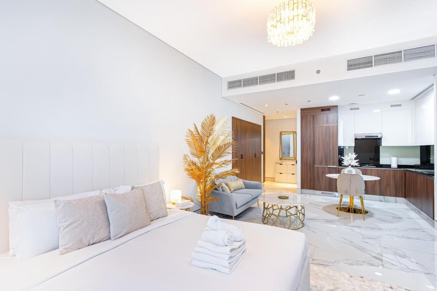 Apartment Futuristic Studio13 Min Walk To Burj Khalifa Dubai